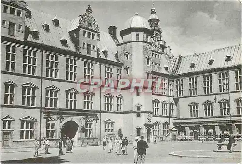 Moderne Karte Kronborg Slotsgaarden La cour du chateau