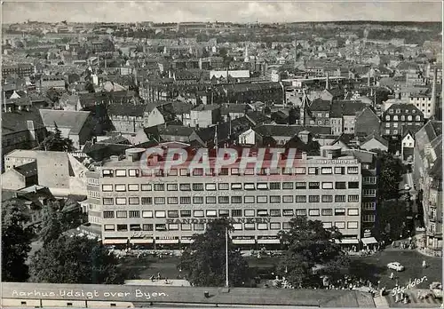 Moderne Karte Aarhaus Udsight over Byen Stender