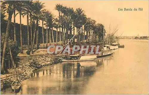 Cartes postales Les Bords du Nil Bateaux