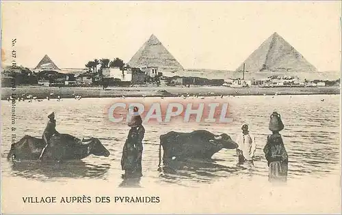 Ansichtskarte AK Village aupres des Pyramides Egypte
