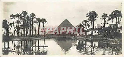 Ansichtskarte AK Egypte Paysage pres des Pyramides