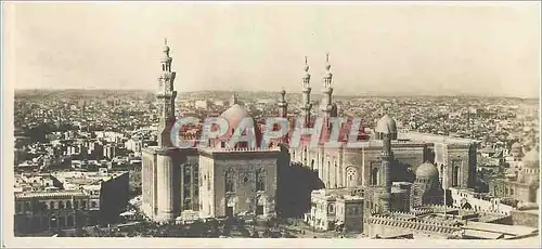 Cartes postales Le Caire Vue generale avec les Mosquees du Sultan Hassan et d El Rifal