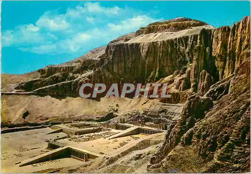 Moderne Karte Deir el Bahari Terrace Temple of Queen Hatshepsut