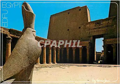 Moderne Karte Edfu Cour du Temple de Horus