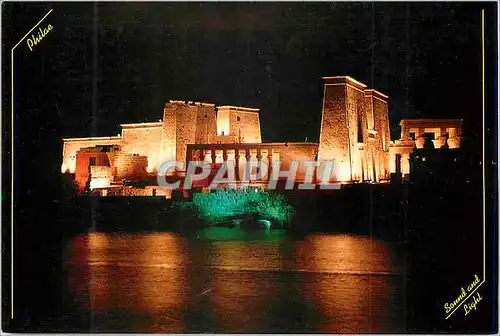 Cartes postales moderne The Temple of Philae The Misr Company for Sound and Light The Egyptian Ministry