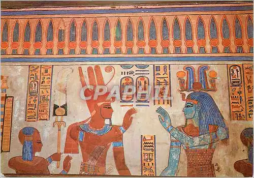 Cartes postales moderne Quenns Valley Mural paintigs in the tomb of Amen her Khovsef