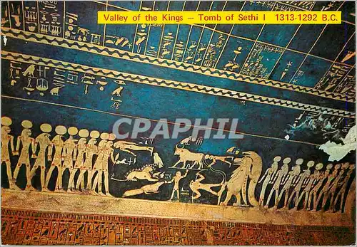 Moderne Karte Valley of the Kings Tomb of Sethi The Astronomical ceiling