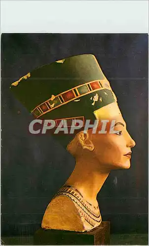 Cartes postales moderne Painted limestone bust of Quenn Neferteri