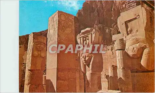 Cartes postales moderne Temple of Quenn Hapshepsut Quenn Hapshepsut statue