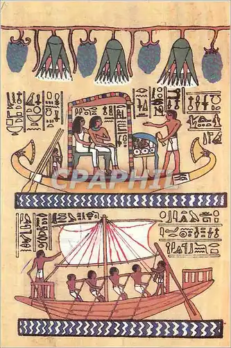Cartes postales moderne Mayor Sennefer sailing to Abydos