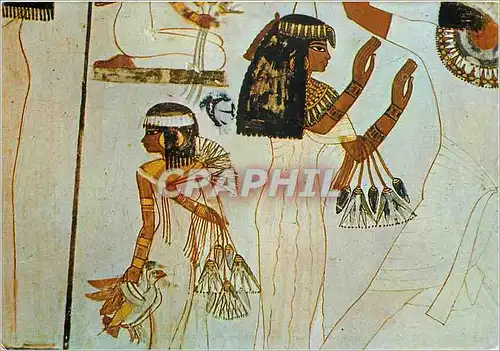 Cartes postales moderne Wife and daughter accompaning Menna by fowling