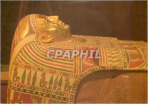 Cartes postales moderne Cairo Egyptian Museum Ptolemaic Period Richly Gilded Mummy Mask