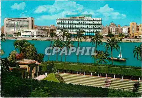 Cartes postales moderne Cairo Nile Hilton Hotel and Municipality Building