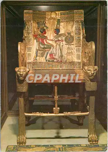 Cartes postales moderne Cairo Egyptian Musee King Tut Ankh Amens Throne