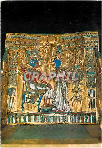 Moderne Karte The Egyptian Museum Cairo The Throne of King Tut Ankh Amun