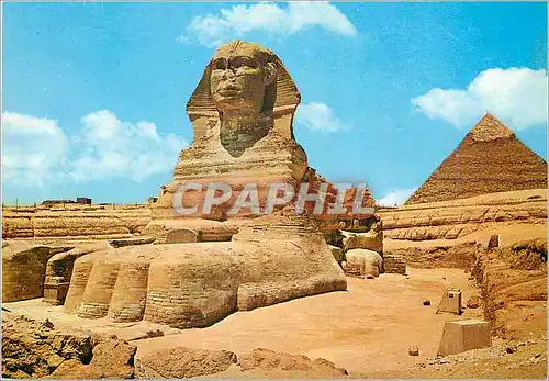 Moderne Karte Giza Le Grand Sphinx