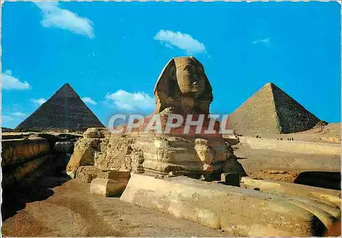 Moderne Karte Grand Sphinx et Pyramides de Gizeh