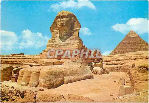 Moderne Karte Giza Le Grand Sphinx