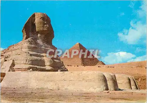 Cartes postales moderne Giza The Sphinx and the Pyramid of Cheops