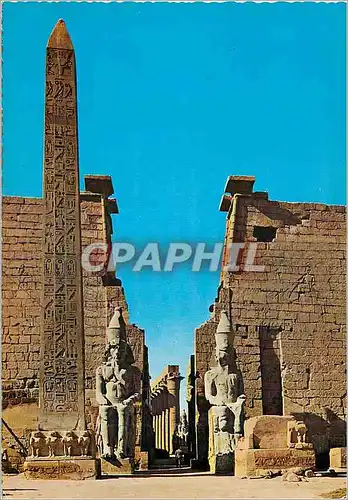 Moderne Karte Luxor Temple Great Pylon and Obelisk