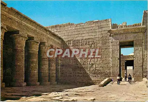 Moderne Karte Louxor Medinet Habou Cour du temple de Ramses