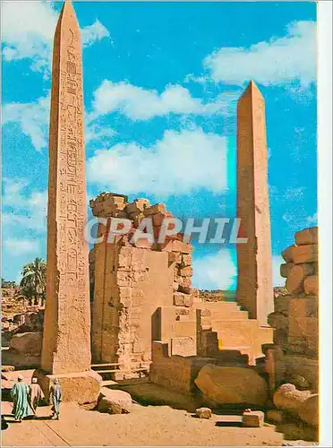 Cartes postales moderne Karnak  Obelisques de Thotmes iii et de la reine Hatshepsut