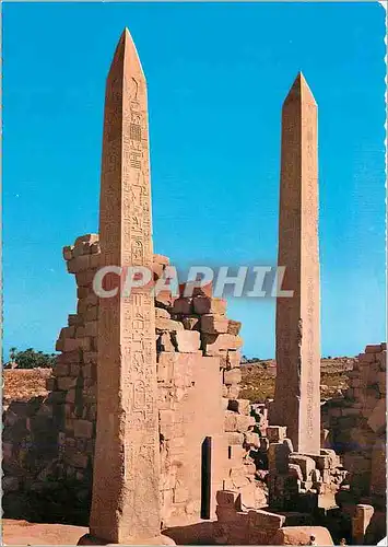 Cartes postales moderne Karnak Obelisques de Thotmes iii de la reine Hatshepsut