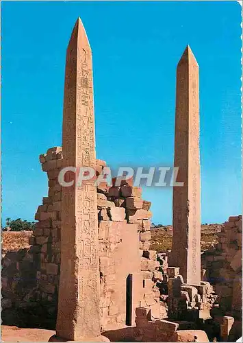 Moderne Karte Karnak Obelisques de Thotmes iii de la reine Hatshepsut