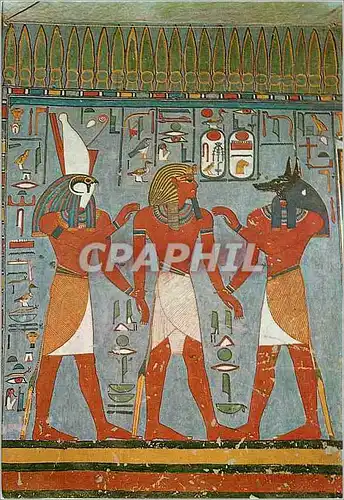 Cartes postales moderne Louxor Anubis and Hariesis loading the King