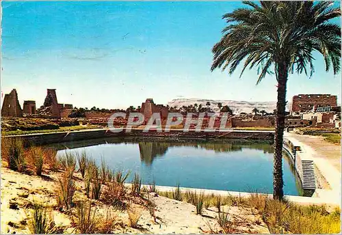 Moderne Karte Luxor Karnak Sacred Lake