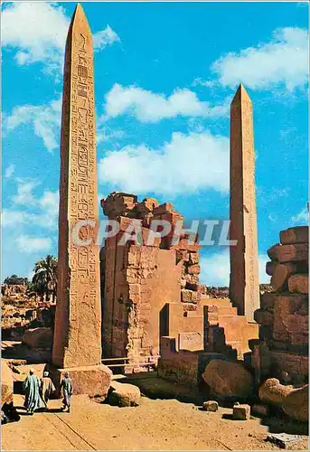 Cartes postales moderne Karnak Obelisques de Tothmes iii et de la reine Hatchepsut
