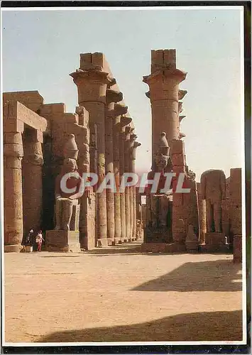 Moderne Karte Luxor Temple Vue de temple