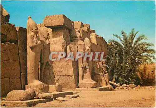 Moderne Karte Temple of Karnak The Vii th Pylon