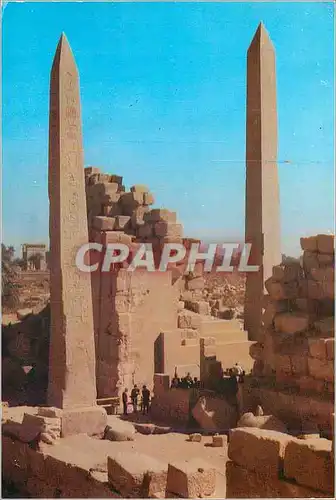 Moderne Karte Karnak Amun Temple Obelisk erected by Queen Hatshepsut
