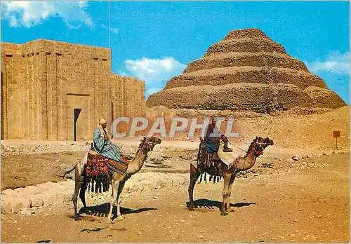 Moderne Karte Sakkara Pyramide du roi Zoser avec l entree du mar d enceinte