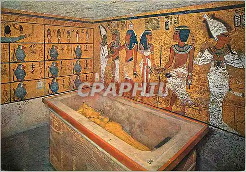 Cartes postales moderne Thebes Chambre mortuaire au tombeau de Tout Ankh Amon