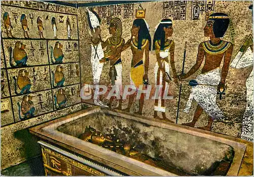 Moderne Karte Thebes Burial Chamber in Tut Ankh Amens Tomb in the Valley of the Kings