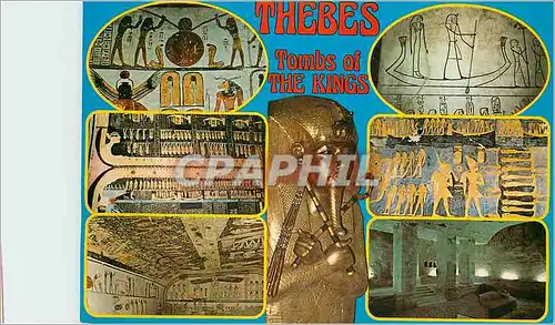Moderne Karte Thebes Tombs of The Kings