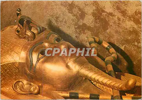 Moderne Karte Thebes Tomb of Tut Ankh Amun Kings mummmy in his actual Third Coffin