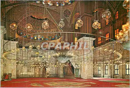 Moderne Karte Cairo Interieur de la Mosquee Mohamed Aly