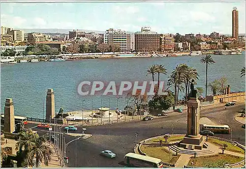 Moderne Karte Le Caire Vue General sur le Nil