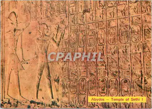 Moderne Karte Abydos Temple of Sethi I Le celebre liste des rois