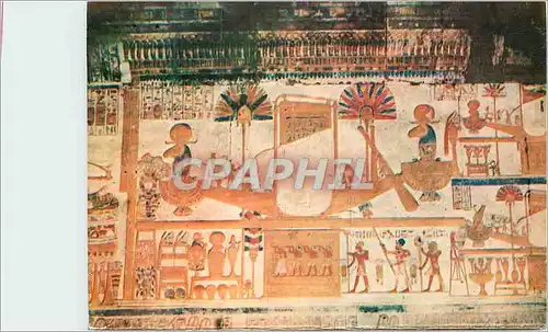 Cartes postales moderne Relief de la barquee sacree Egypt