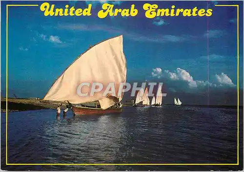 Moderne Karte United Arab Emirates Impression in the arabian Gulf Uae