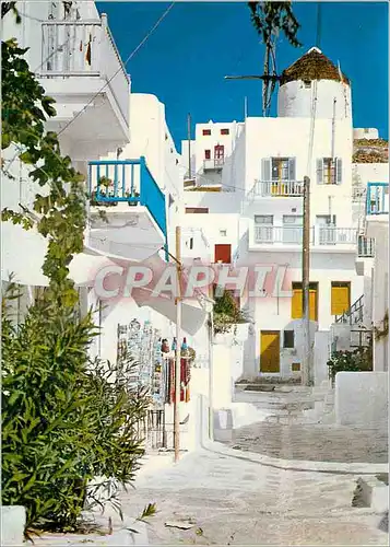 Cartes postales moderne Myconos At the picturesques narroews of the island