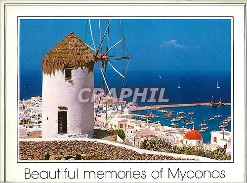 Moderne Karte Beautiful memories of Myconos