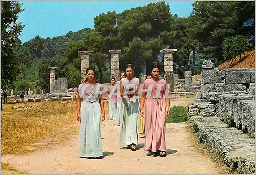 Cartes postales moderne Olympie Ceremonie de la prise du feu Olympique