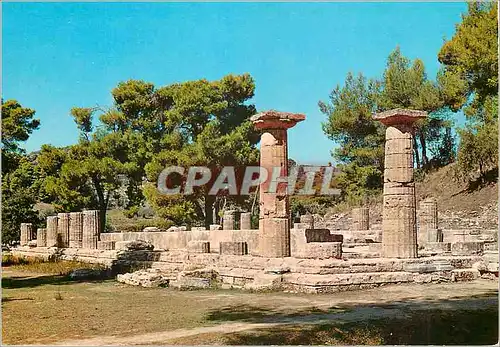 Moderne Karte Olympie Le temple d Hera