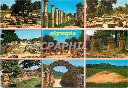 Moderne Karte Souvenir de l Olympie