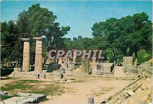 Moderne Karte Olympie Le Temple d Hera